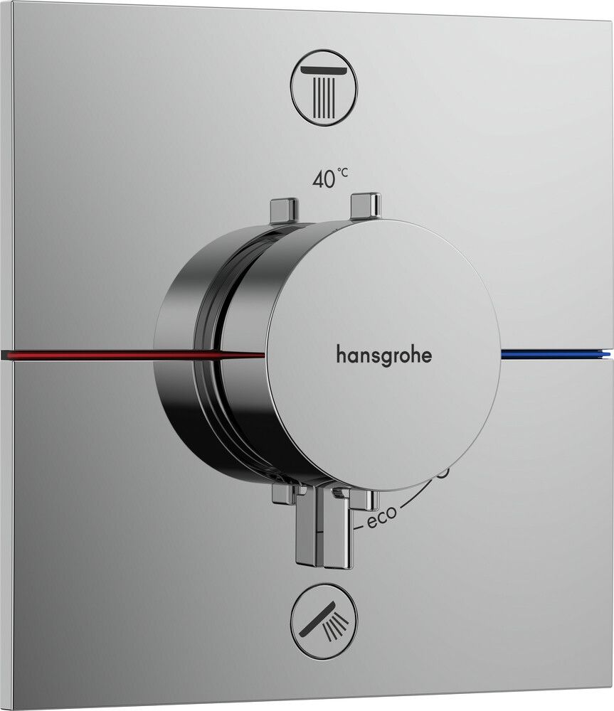 Hansgrohe Showerselect Comfort E Set DE Finition Thermostatique Encastré Pour 2 Systèmes