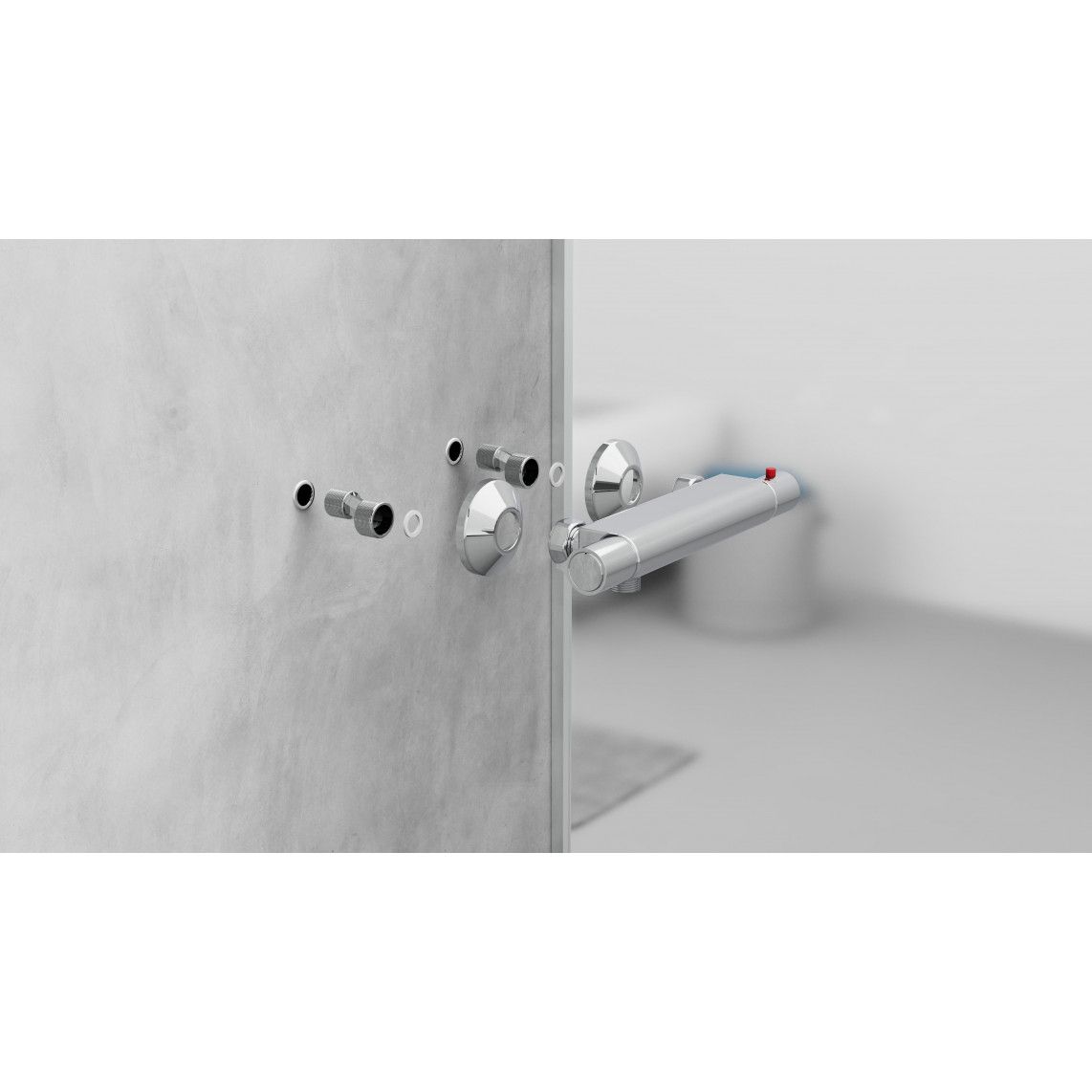52445 VICO Thermostatische douchekraan, chroom vue 10
