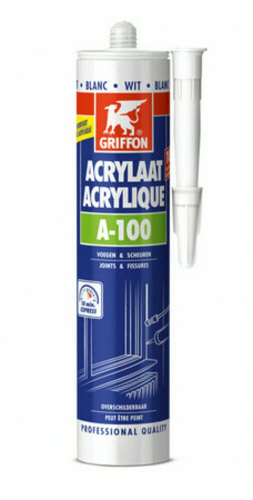 Griffon A-100 cartouche de mastic acrylique universelle de 300 ml blanc