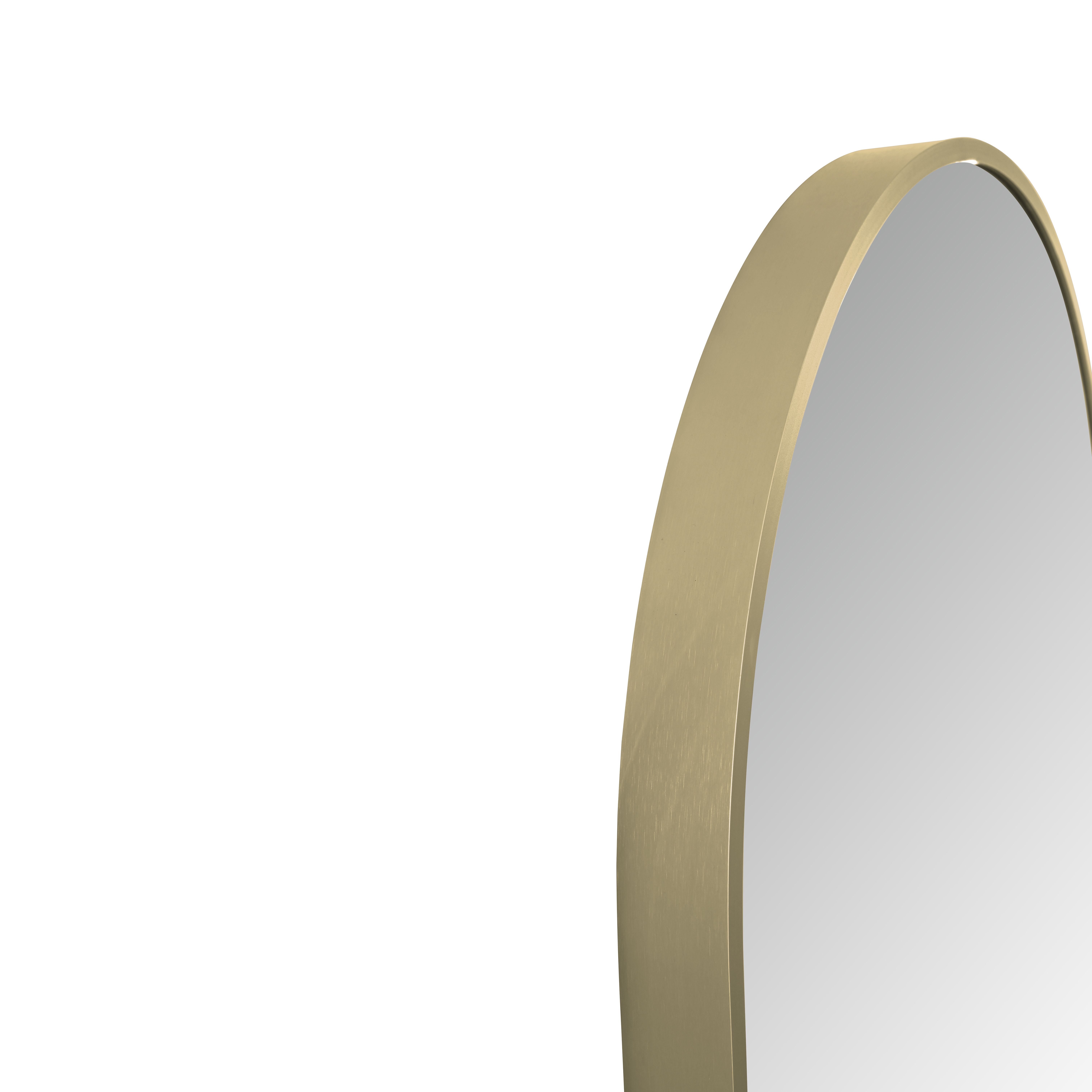 ALONI AVALO MIROIR - AVEC ÉCLAIRAGE LED - OVALE - AVEC CADRE - AVEC CHAUFFAGE - TEMPÉRATURE DE COULEUR LED 3500-6500K - 50X100CM - OR BROSSÉ vue 2