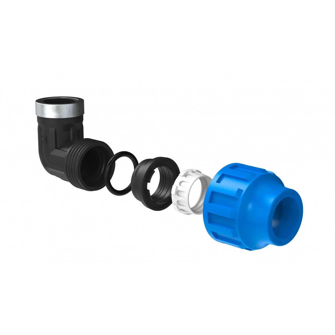 984846217 PP knie 90°, 25 mm x 3/4"BI, knelfitting voor tyleen/socarex vue 3
