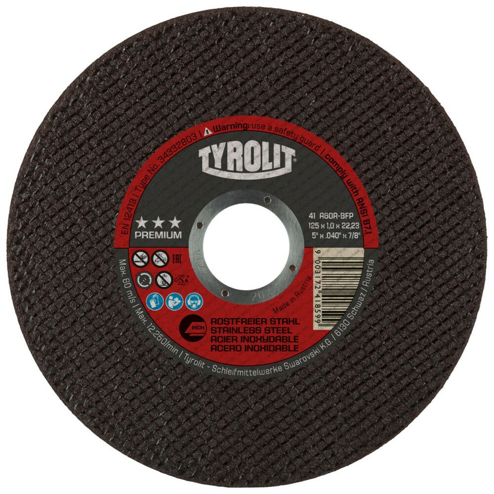 Tyrolit Premium Disque À Tronçonner Pour INOX D125×10