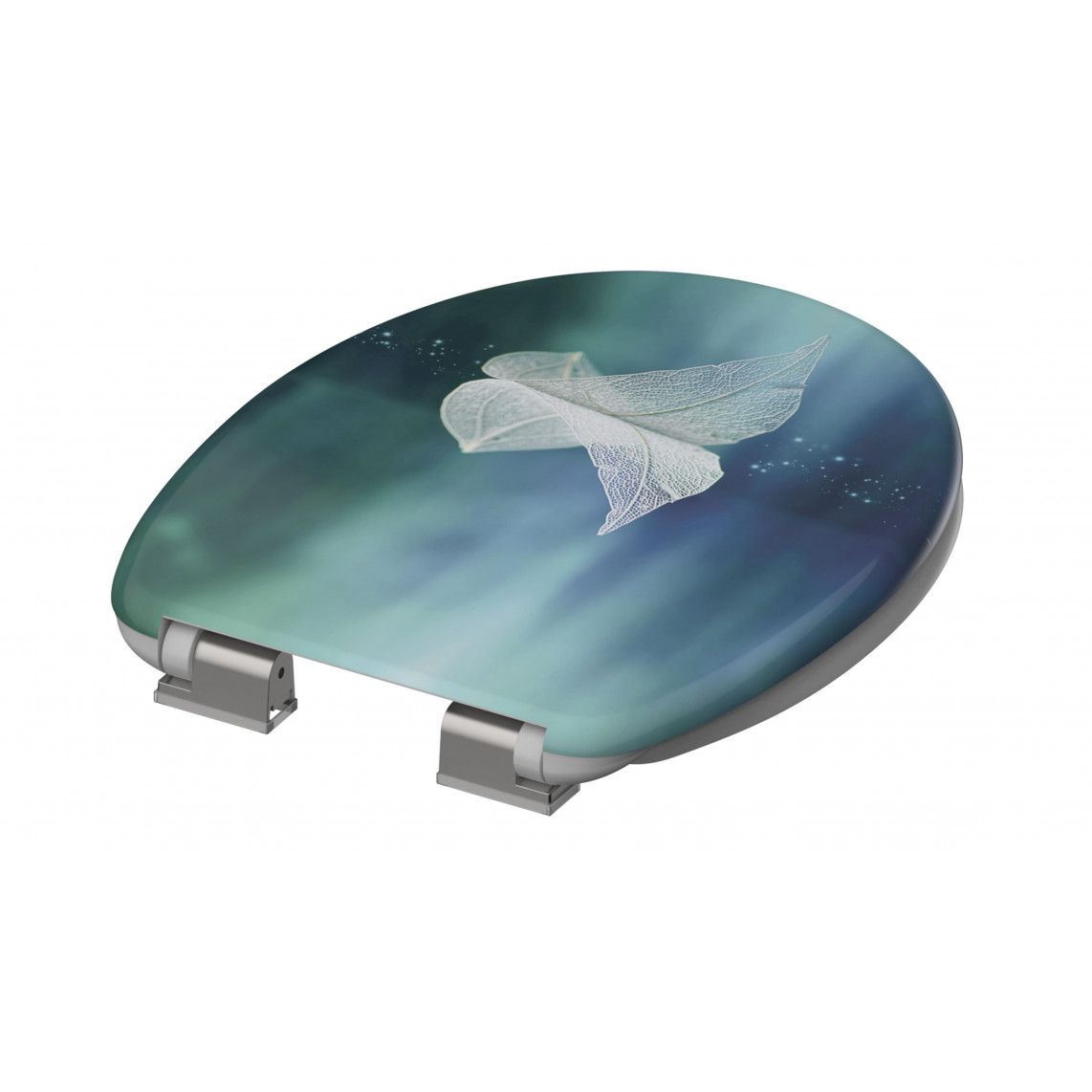 82153 Duroplast Toilet seat FALLEN LEAF, with soft close vue 5