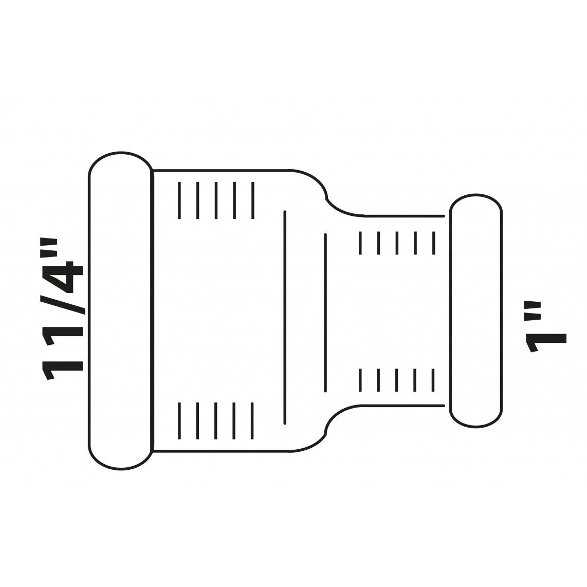 988954513 Reducing double socket, red brass, 1 1/4" female x 1" female vue 2
