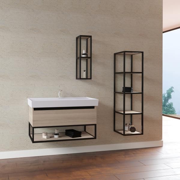 Aloni Sharp Meuble Sous-plan (80CM) - Noisette