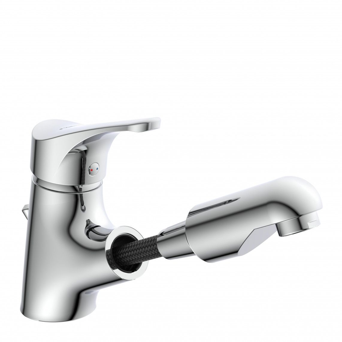 22150 ATTICA Wash basin mixer, chrome, with pull-out sprayer vue 3