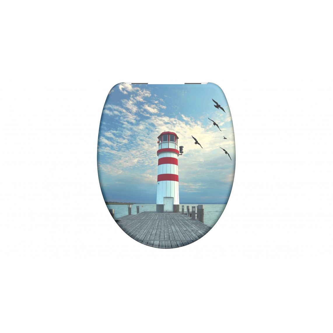 82149 Duroplast WC-zitting LIGHTHOUSE, met valrem vue 2