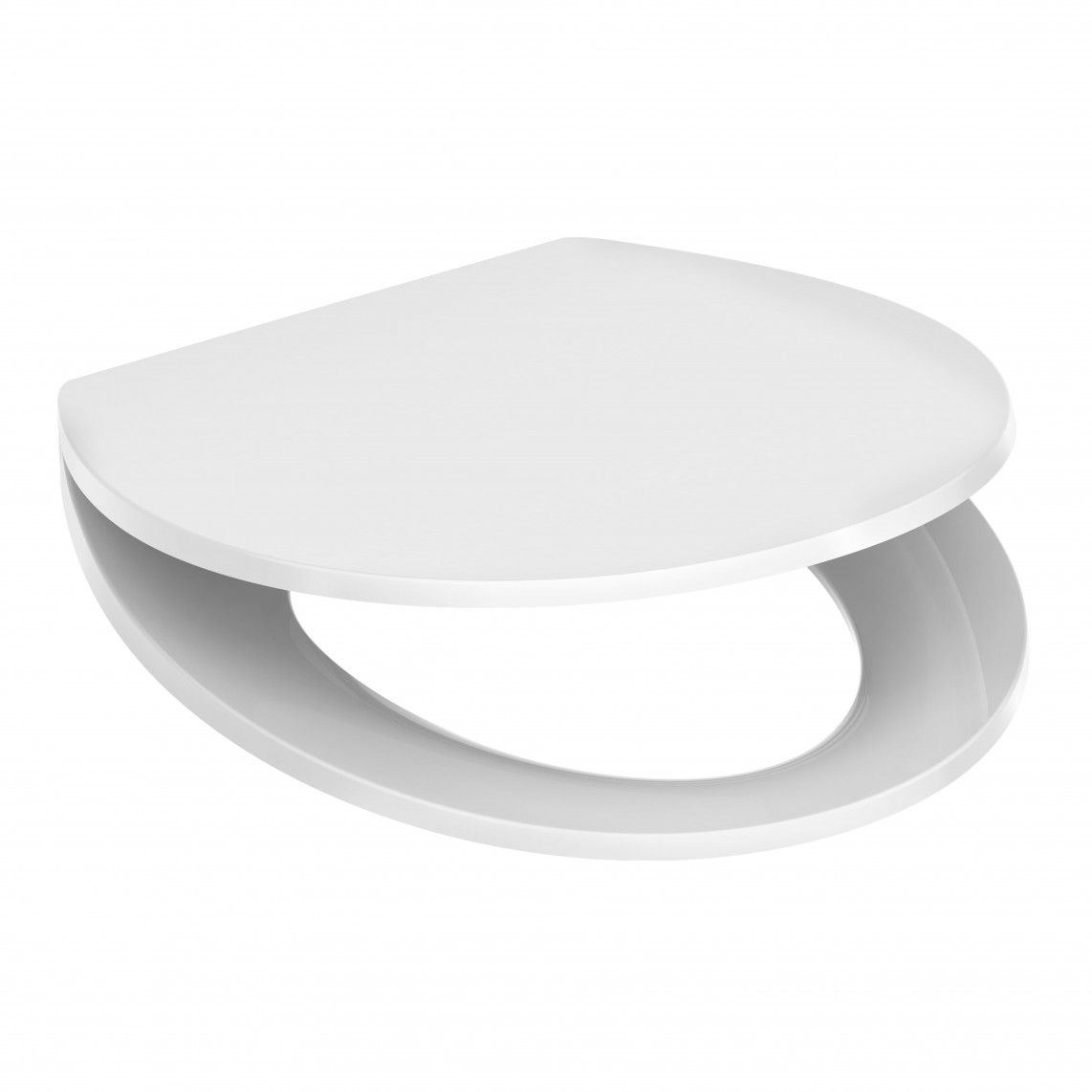 82630 Duroplast WC-zitting WHITE, PREMIUM, met valrem en afneembaar vue 3