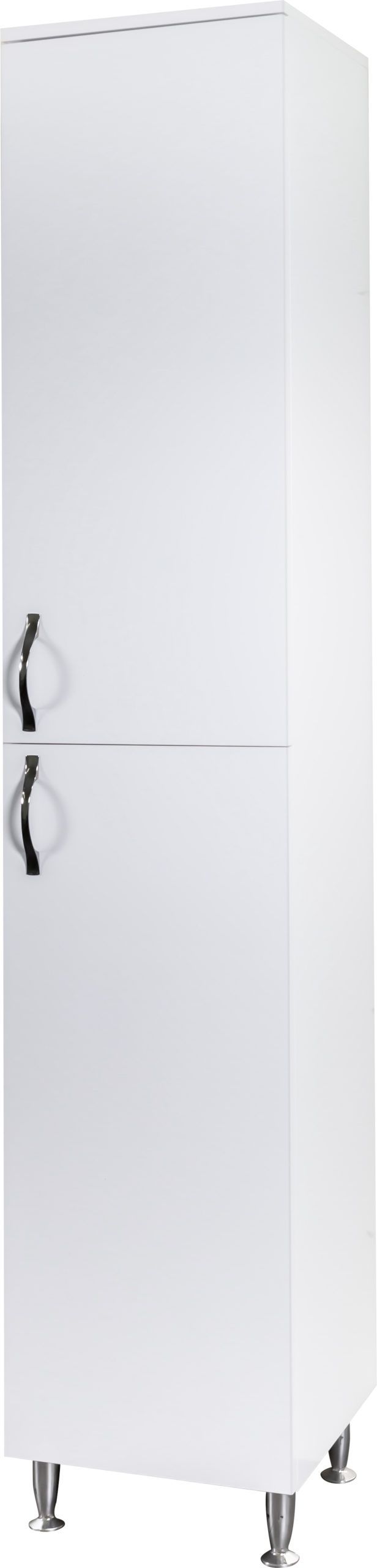 Aloni Aleco Armoire Colonne Droite – Sur Pied – 2 Portes – Réversible – 35×190×35 CM – Blanc