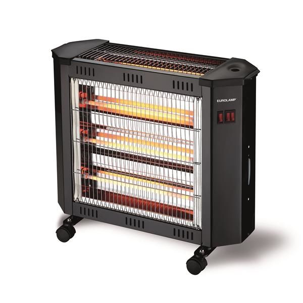 Chauffage à quartz 3 en 1 avec ventilateur et humidificateur. 600W dessus - 1800W avant - 2400W
