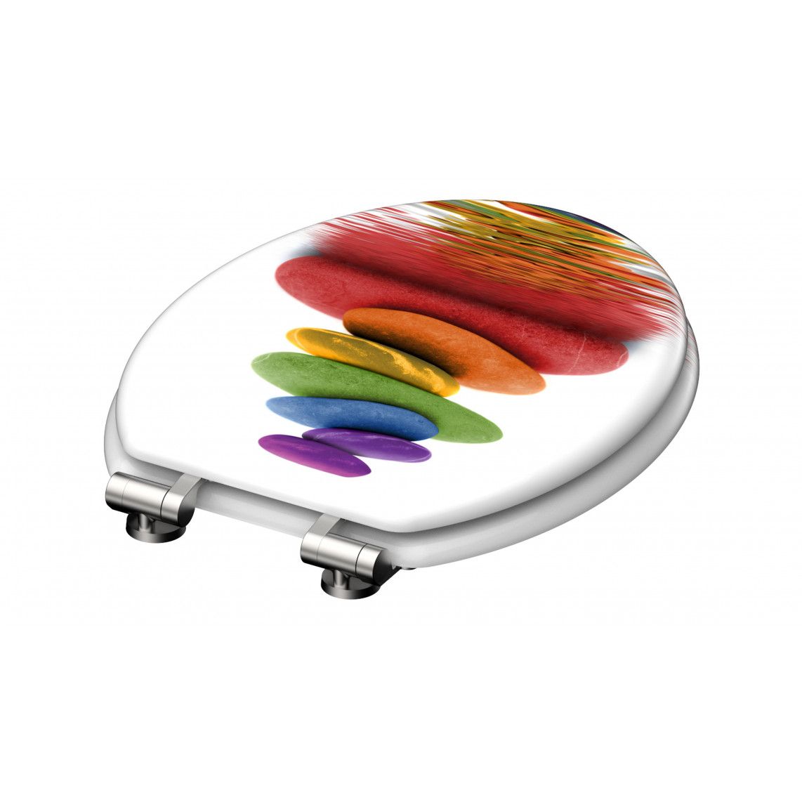 80120 MDF Toilet seat COLORFUL STONES, with soft close vue 5