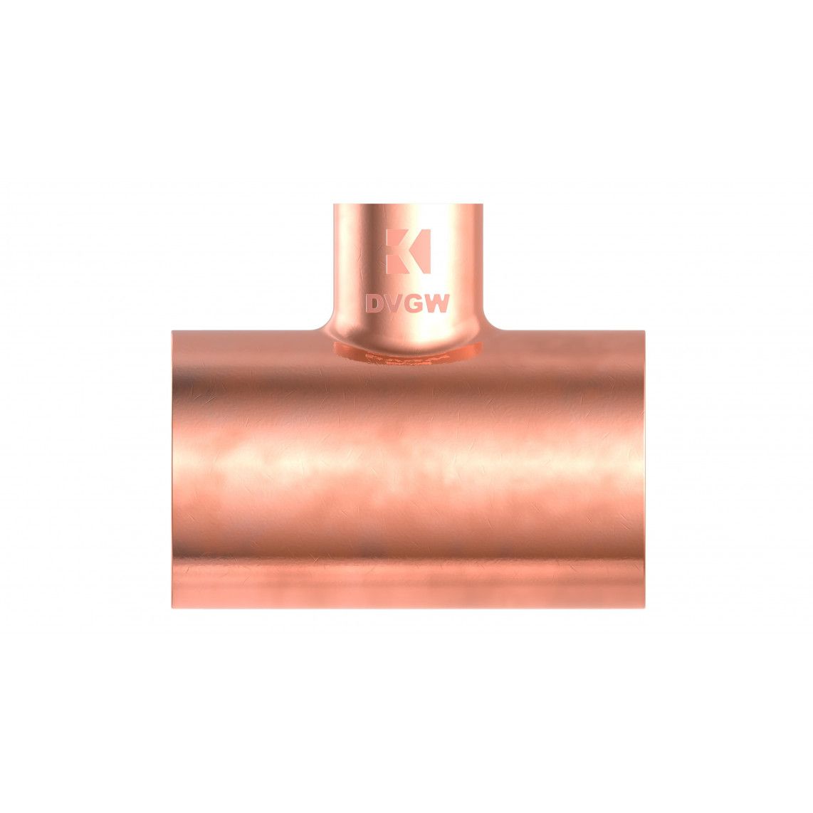 989274017 Tee reducer piece, copper solder fitting, 28 mm x 15 mm x 28 mm, 3 sockets vue 2