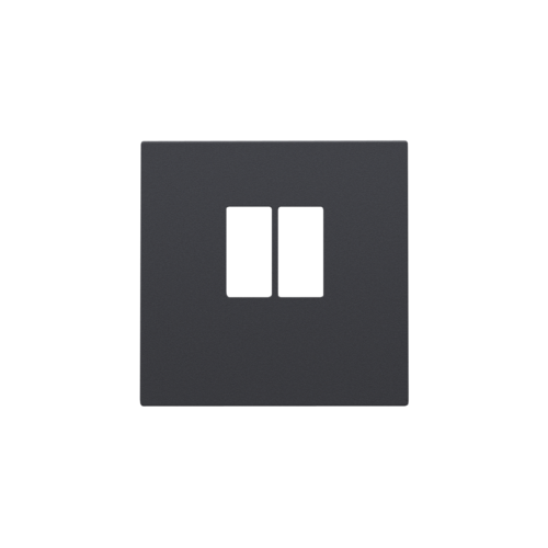 Set de finition pour prise simple pour haut-parleur, couleur anthracite coated