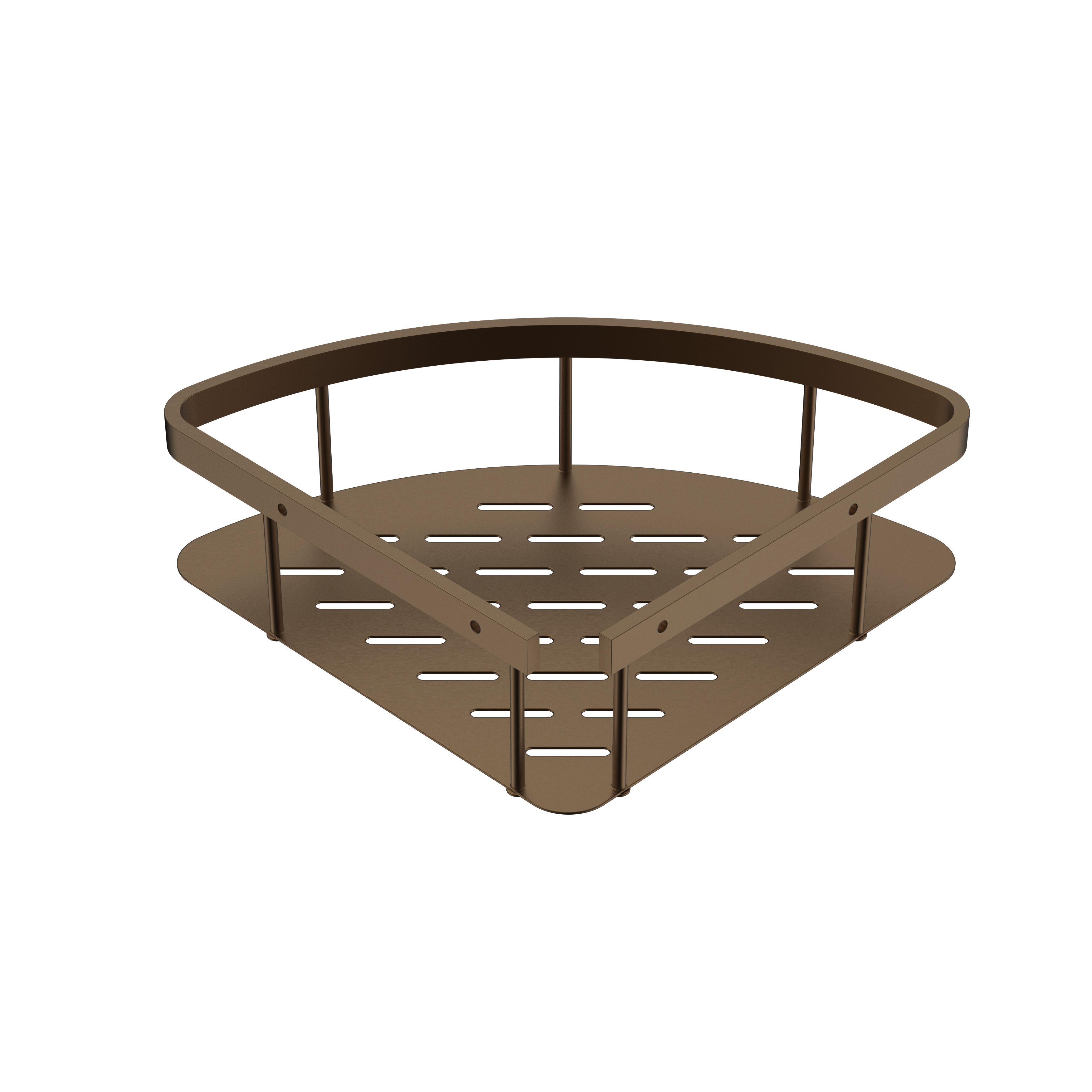 Uniforma Panier DE Douche – Modèle D’angle – 22×7X22 CM – Brun Bronzé (pvd)