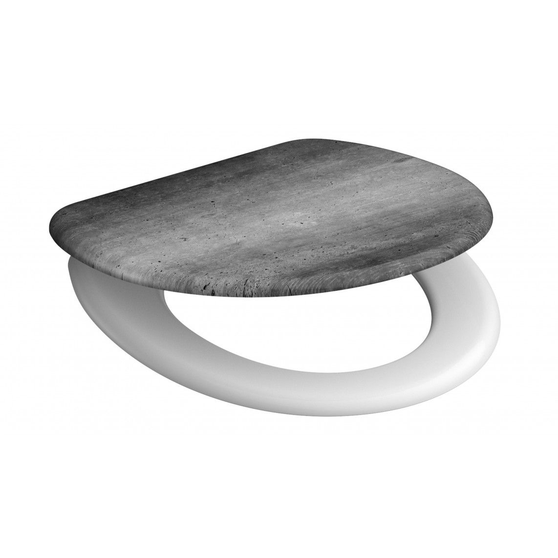 82155 Duroplast Toilet seat INDUSTRIAL GREY, with soft close vue 4