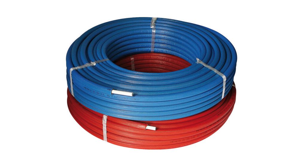 Henco Rixc Tube Pré-isolé D20 MM Iso 13MM Paroi 2 MM Longeur 50 M Rouge