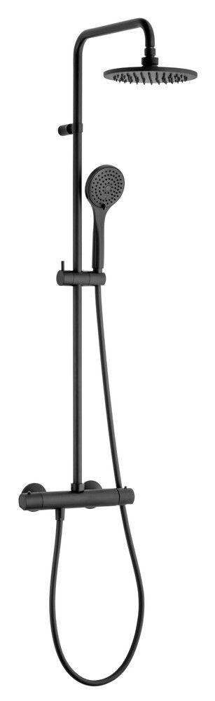 GO Van Marcke Valencia Système DE Douche Thermostatique Noir Mat