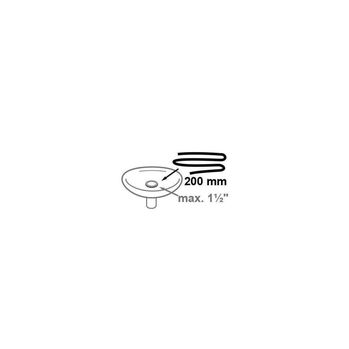 98697160 Sealing cord, 200 mm, to puttying, for valve 1 1/2" vue 2