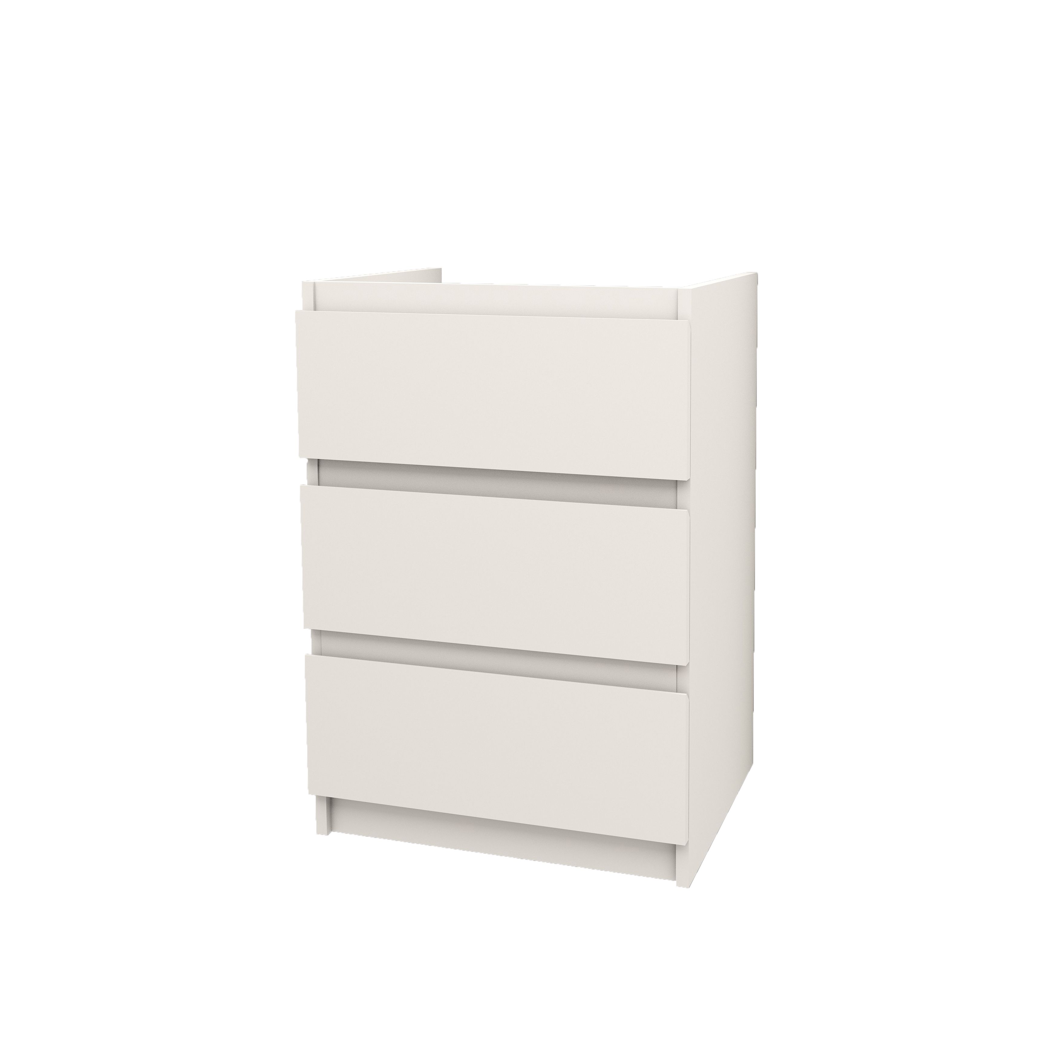 JUPITER MEUBLE SOUS-PLAN (60CM) - BLANC MAT vue 3