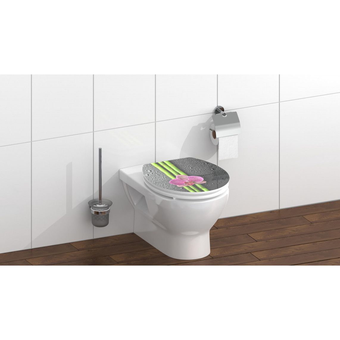 80521 MDF HG Toilet seat ASIA, with soft close vue 8