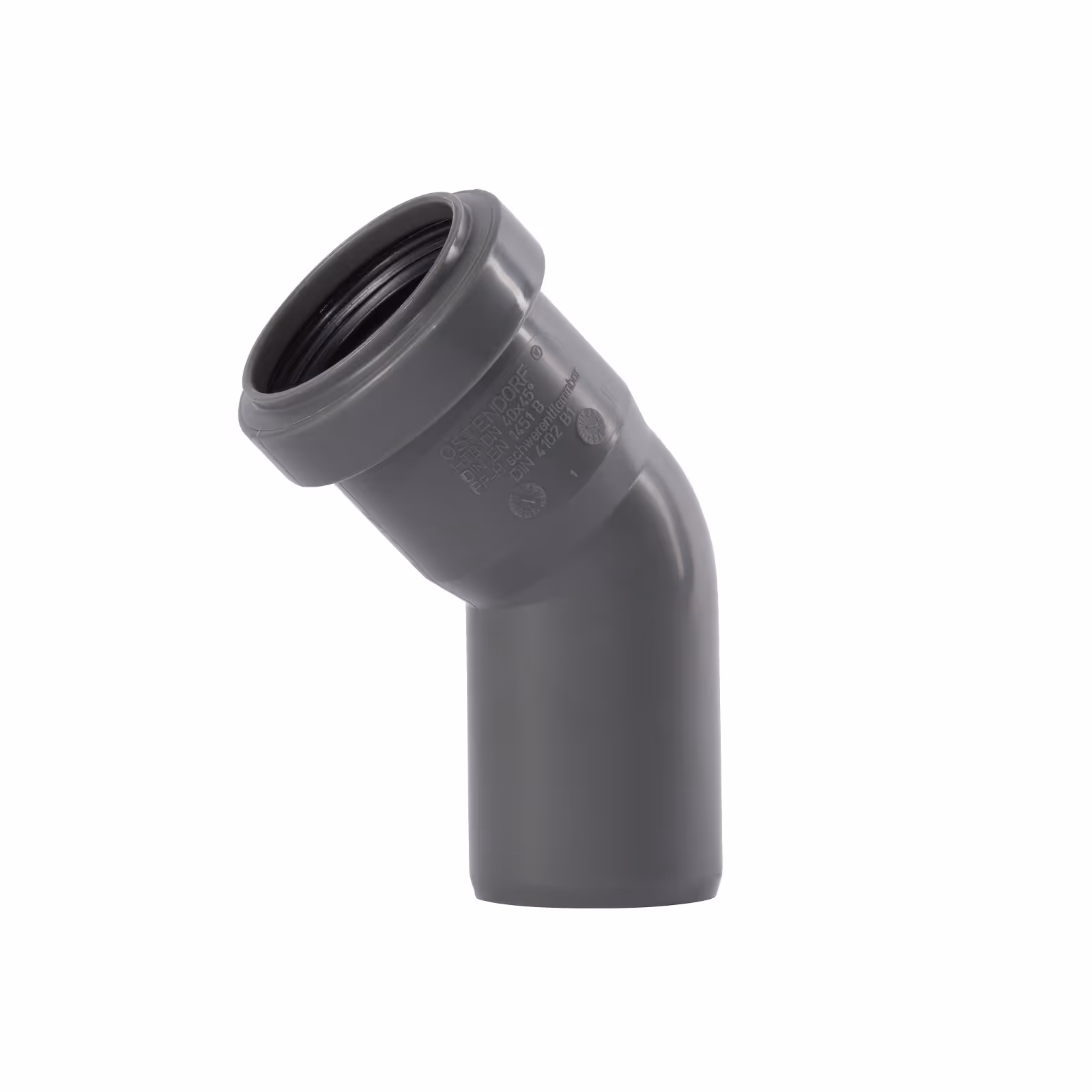 40MM COUDE PP GRIS 1XMM 45