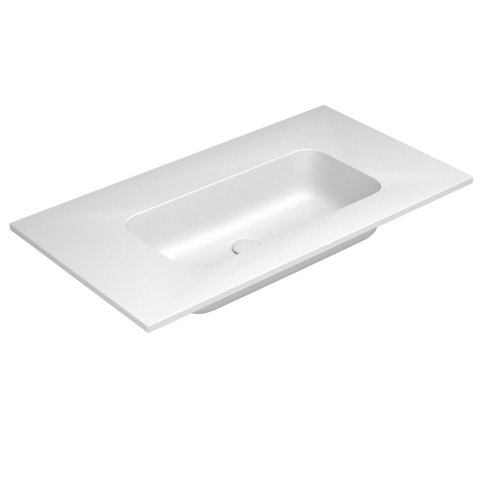 Van Marcke BY Falper Fin Tablette Avec 1LAVABO L905XW505XH143MM Blanc Mat