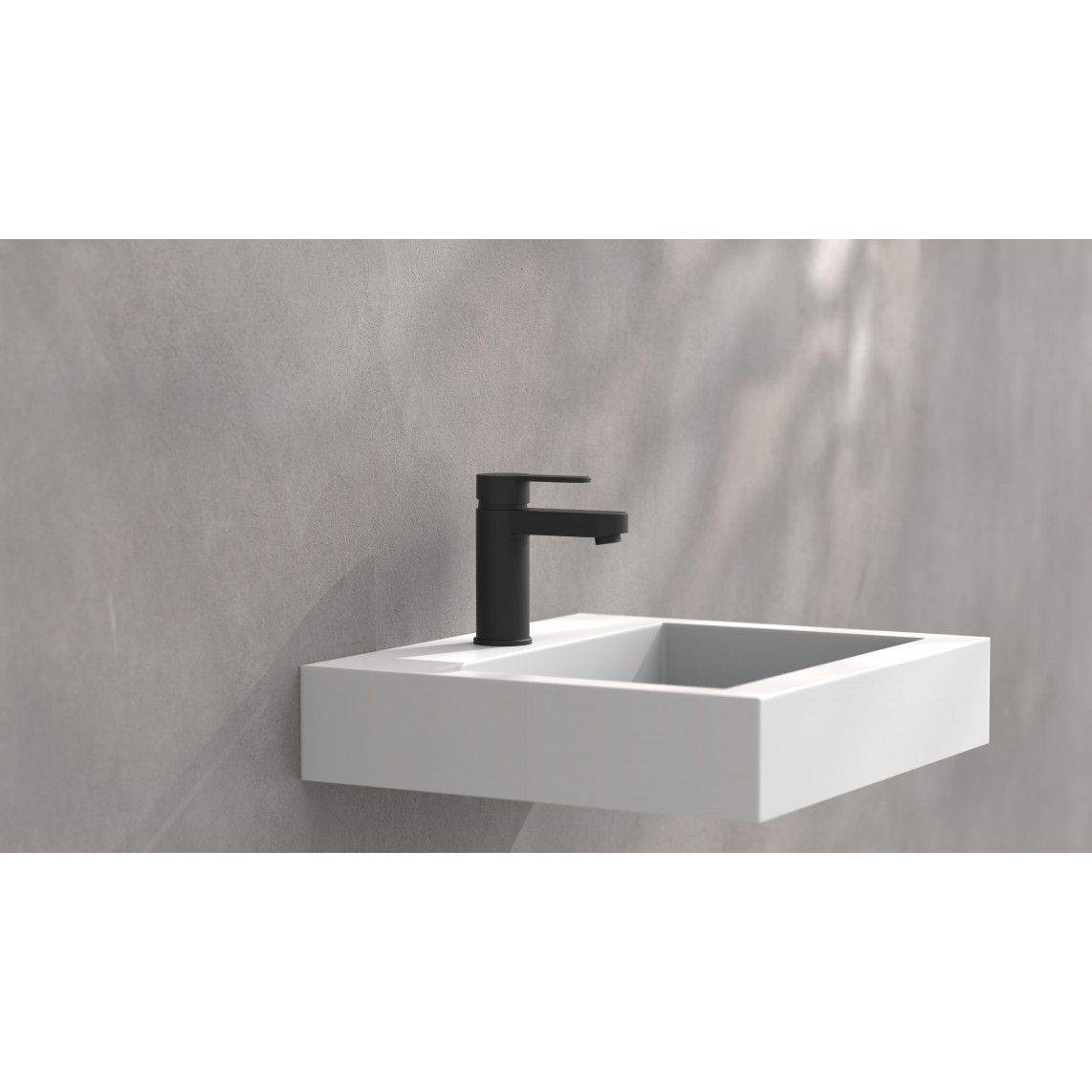 34216 ELEPHANT Wash basin mixer, black matt vue 11