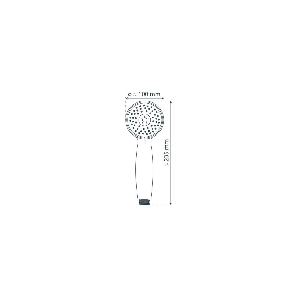 60740 NAPOLI Handdouche, chroom vue 7