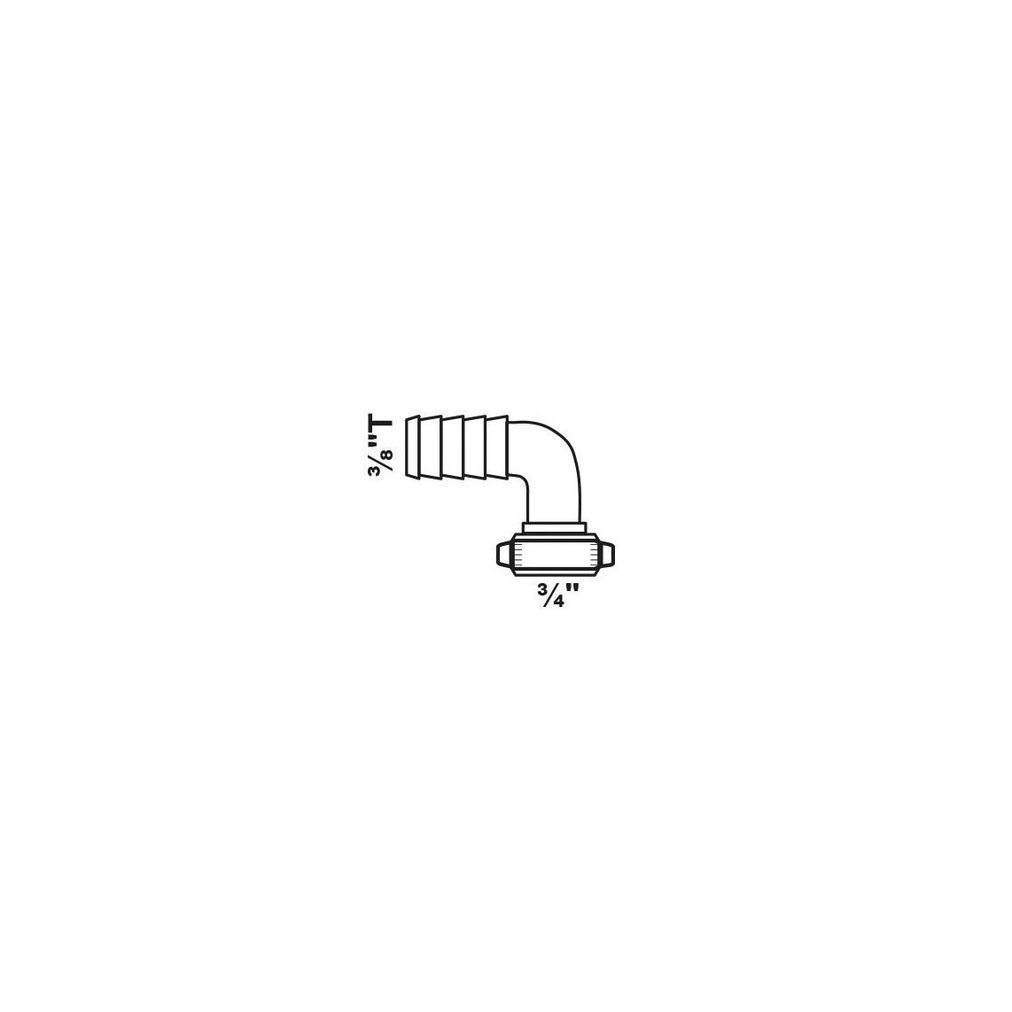 987388848 Half angle screw connection, brass, 3/4"M x 3/8" sleeve vue 2