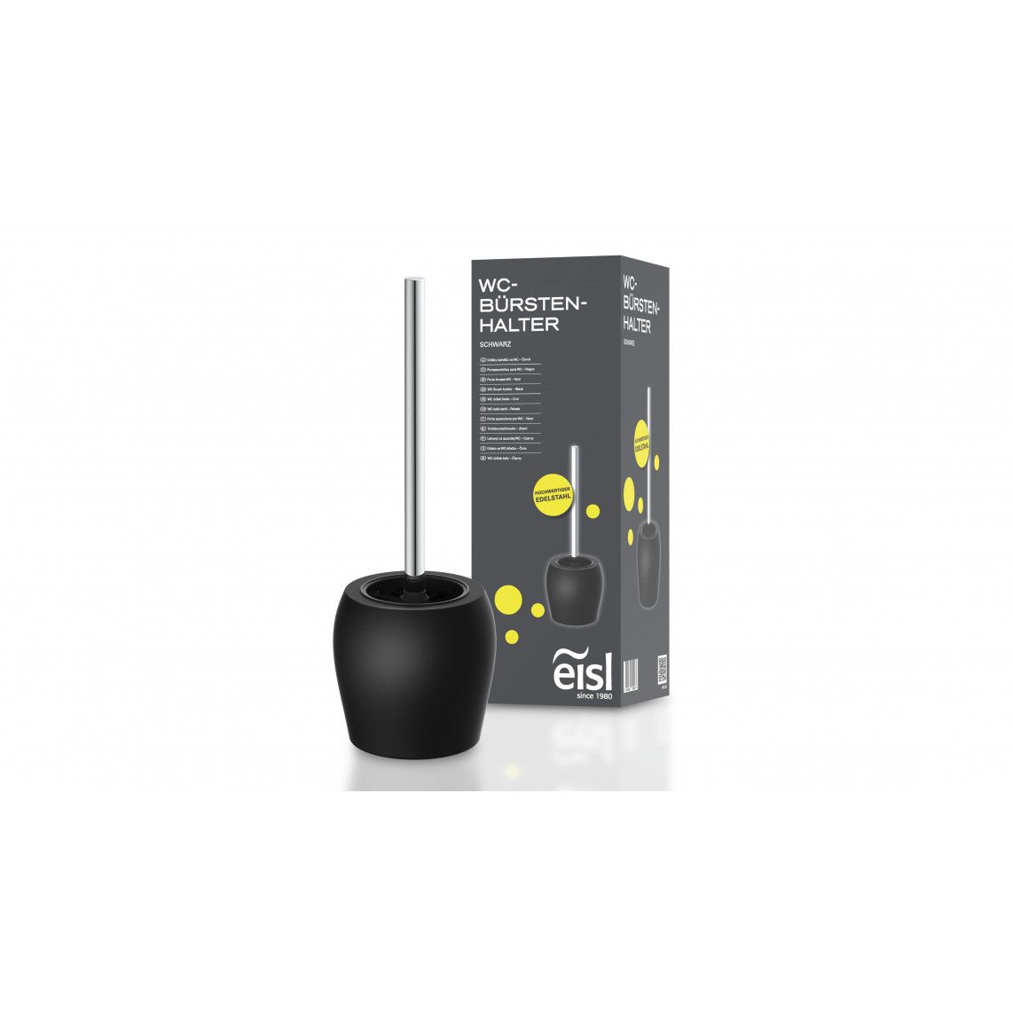 BA0102 Toilet brush holder, black matt vue 11