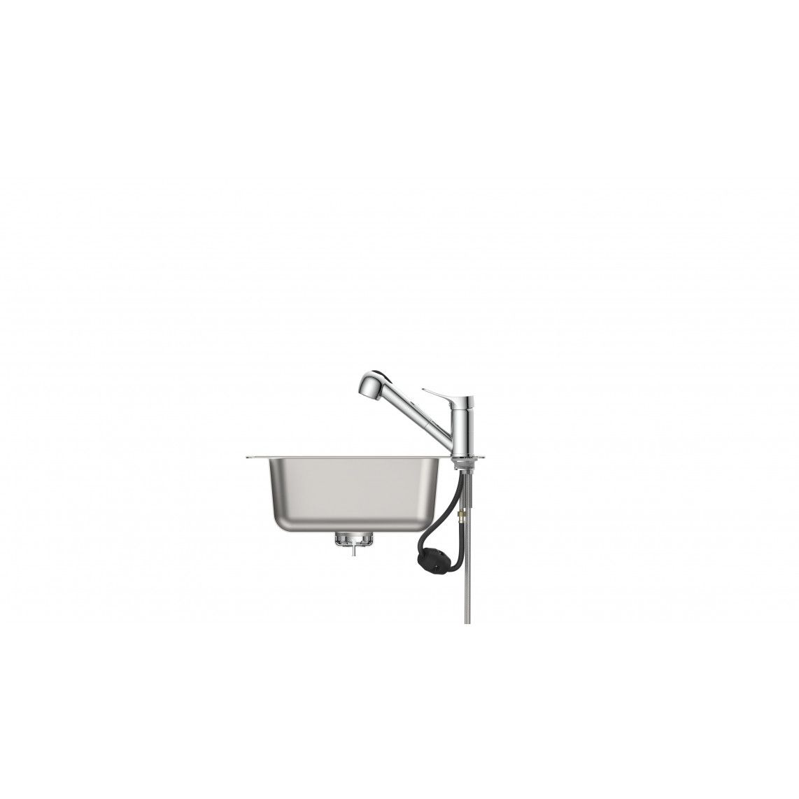 NI183VECR VERONA Sink mixer, chrome, with pull-out sprayer vue 10
