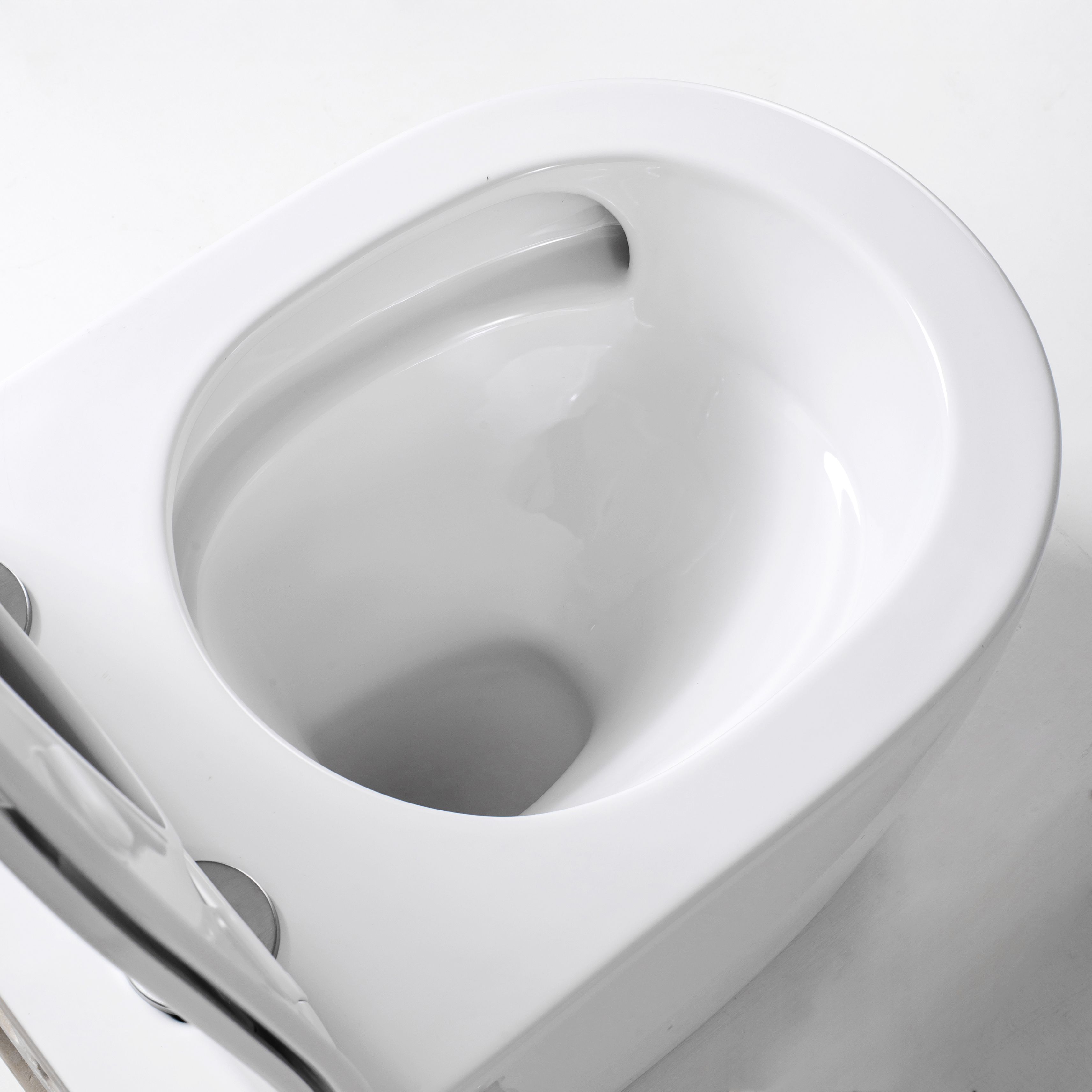 ALONI PRO WC SUSPENDU AVEC BIDET – TORNADO FLUSH – SANS BRIDE – AVEC ROBINET DE BIDET EAU CHAUDE ET FROIDE – AVEC ABATTANT – 52,5 CM – BLANC BRILLANT vue 4