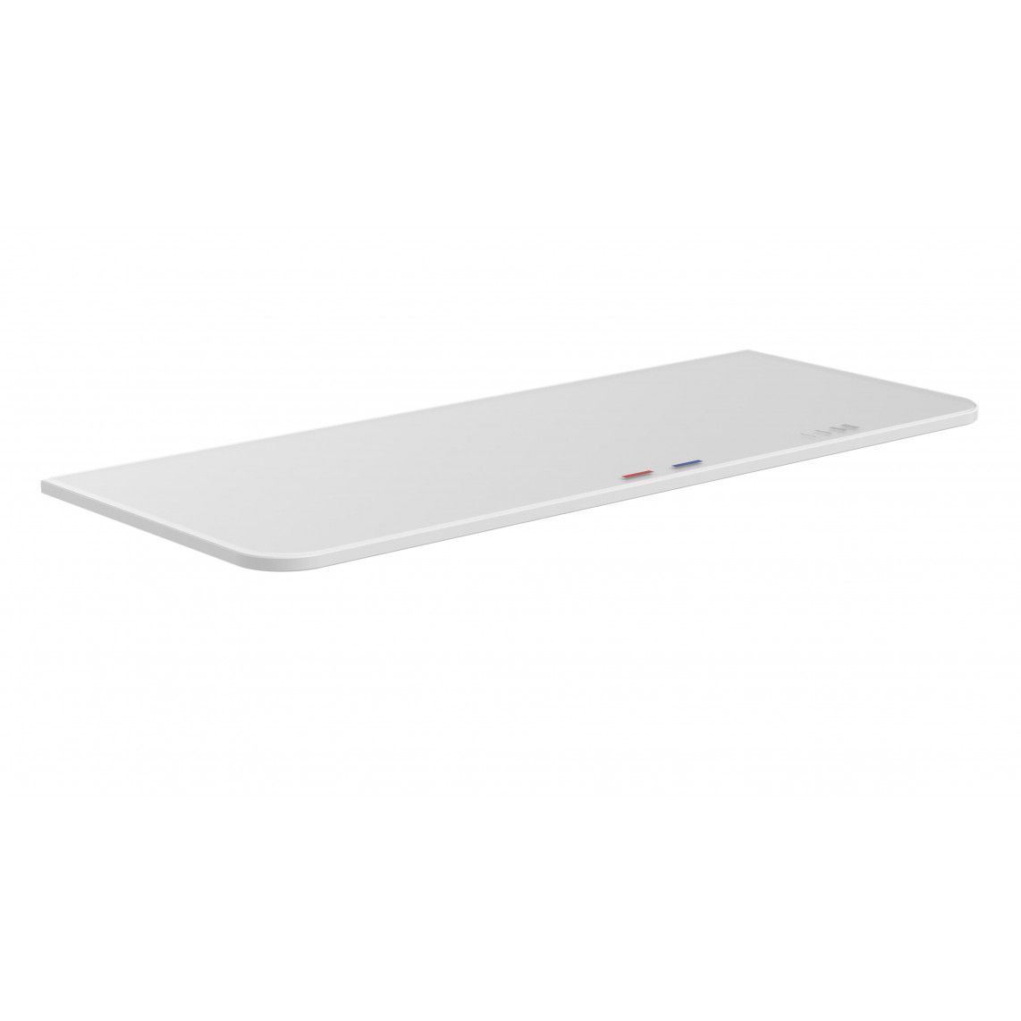 60535 OCEAN Thermostatische douchekraan, chroom/wit, met planchet vue 2