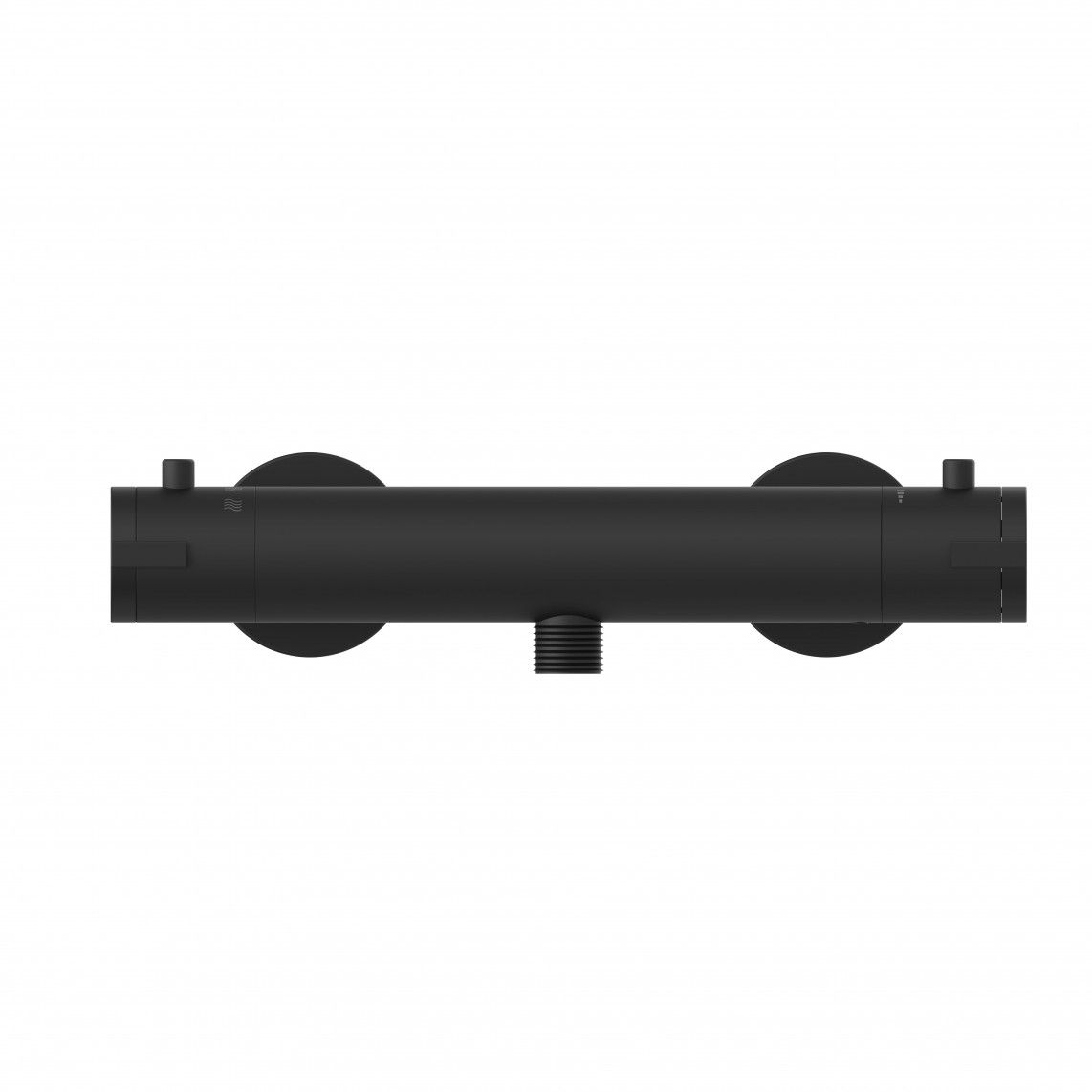 52466 LONDON Thermostatic shower mixer, black matt vue 4