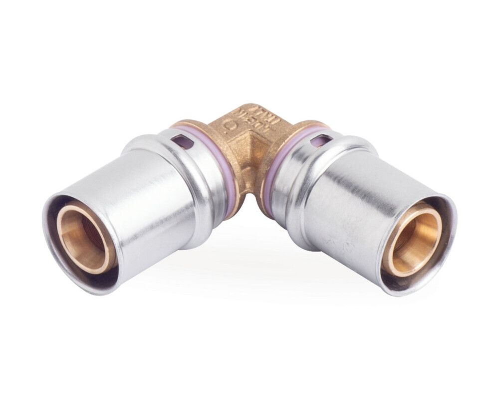 Systempex Coude 90° Tube Alu Raccord À Sertir 26-26