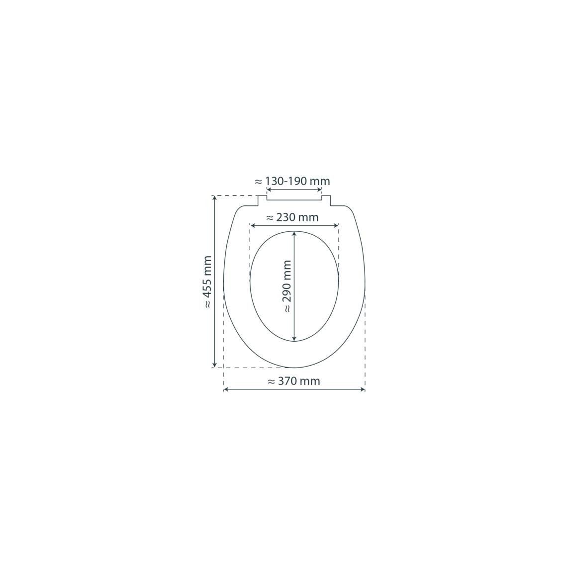 82000 Duroplast WC-zitting WHITE vue 11