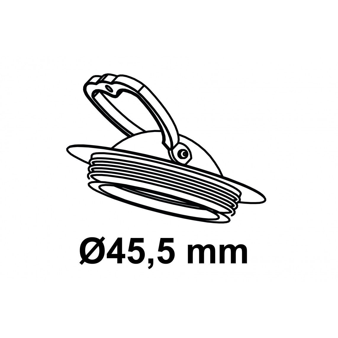988416049 Valve plug, 45,5 mm, for NIROSTA-sink basin vue 2