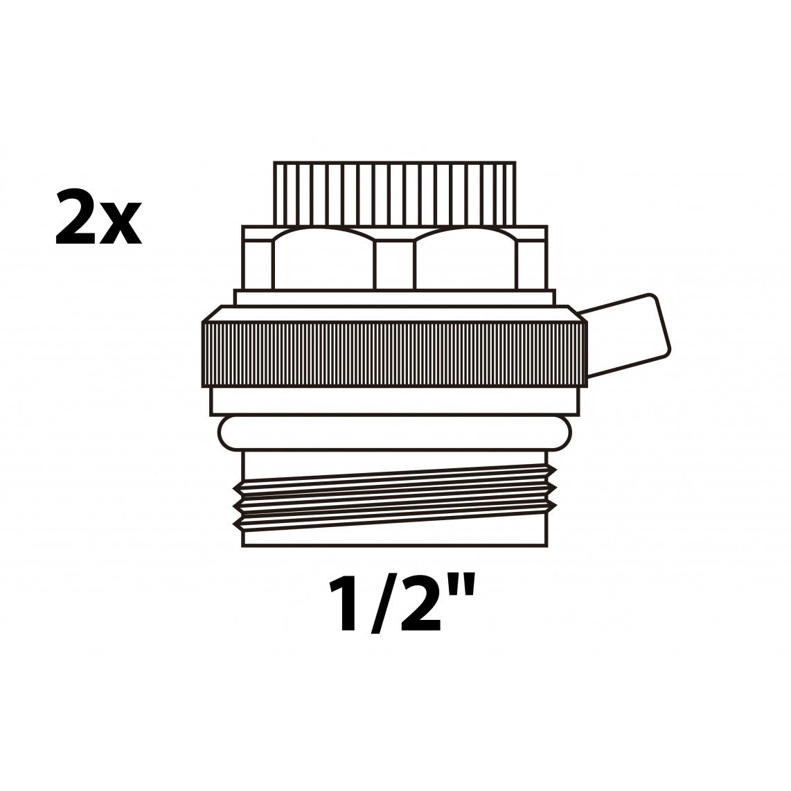 988558055 Automatische radiator ontluchter, 1/2"BU (2x) vue 2
