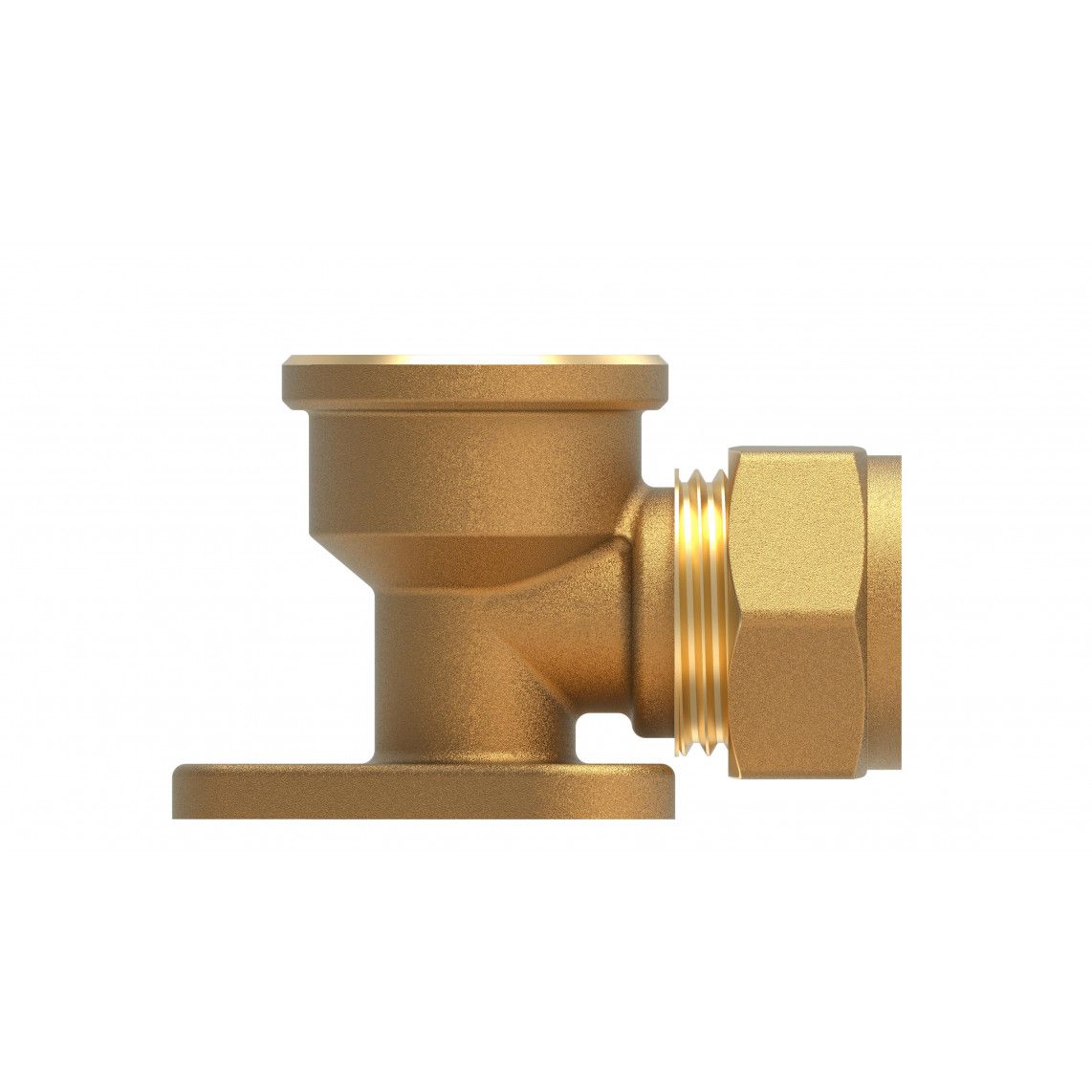 989458117 MS wandplaat, blanco, 12 mm x 1/2"BI, knelfitting voor koperen buis, vue 2