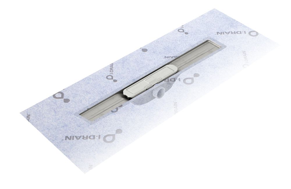 I-drain Pro Linear 54 Caniveau Douche Sans Grille L80CM Natte D'étanchéité 33CM