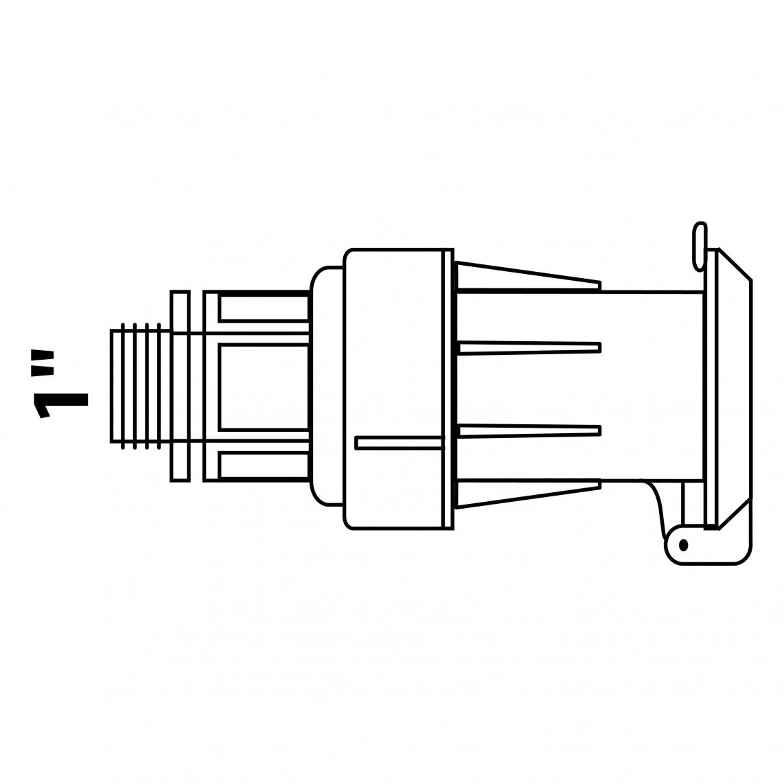 984820555 Water quick coupling valve, PP, 1" male, for HDPE pipe vue 3