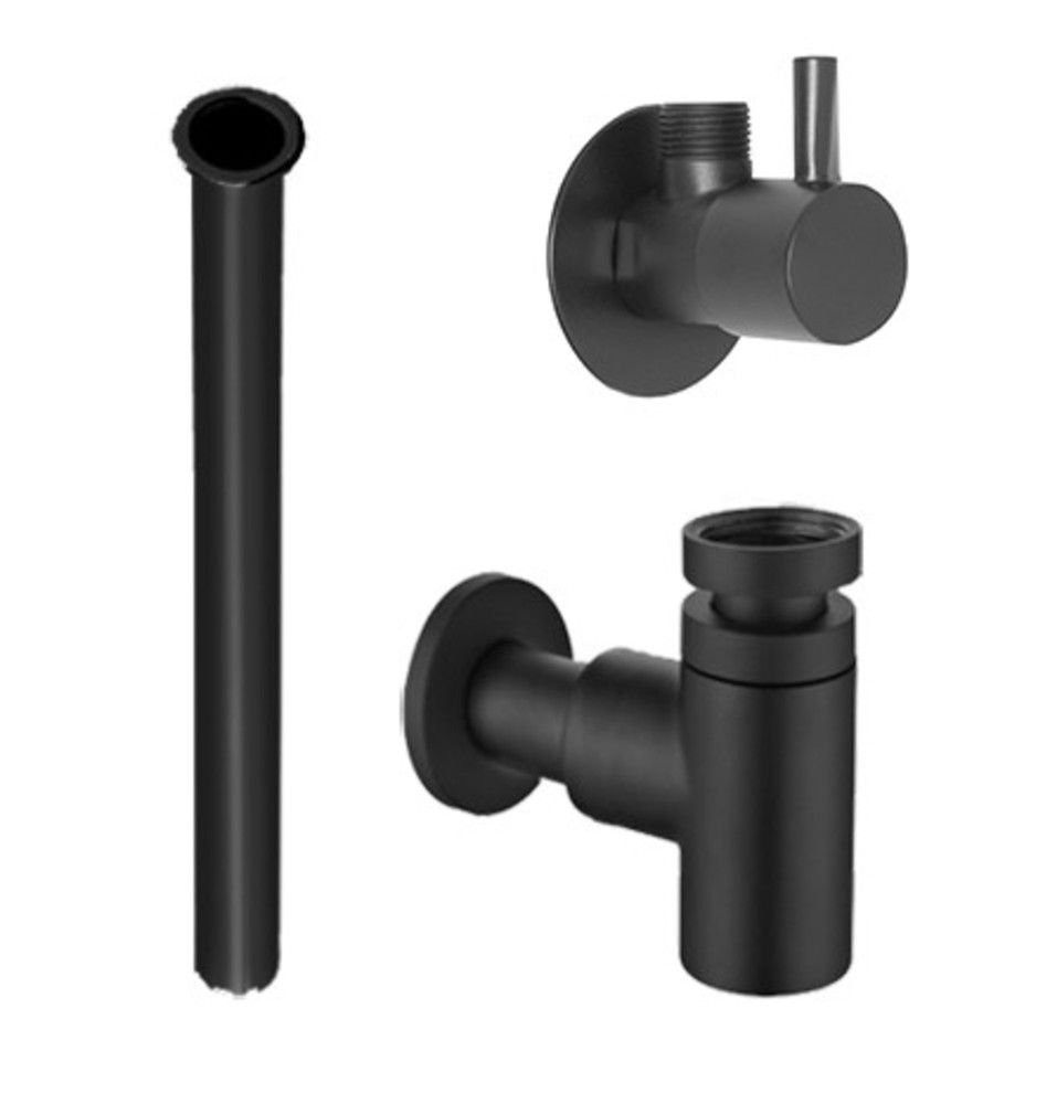 Van Marcke Nero Set D'écoulement Mat Noir