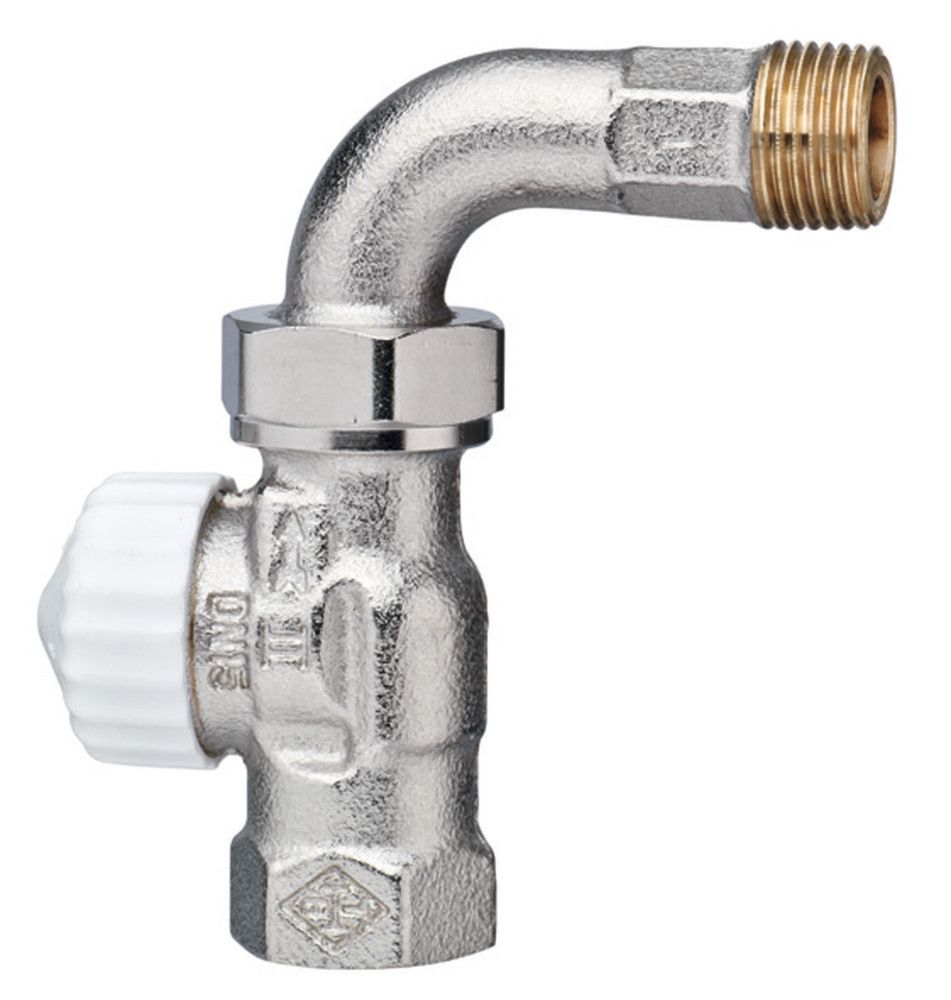 Heimeier V-exact II Robinet Thermostatique Droit Avec Coude 1/2”F