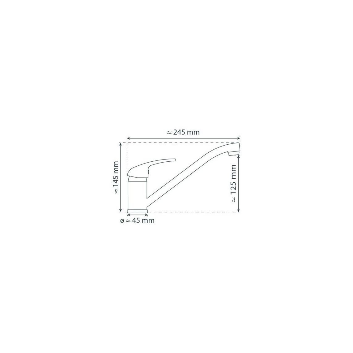 77085 SIGNO Keukenkraan, chroom vue 4