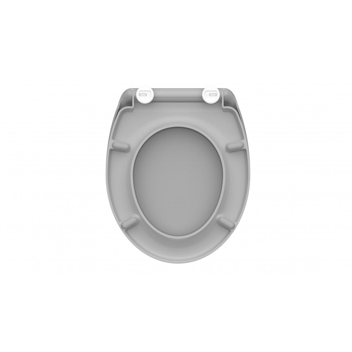 82302 Duroplast Toilet seat GREY, with soft close and quick release vue 5