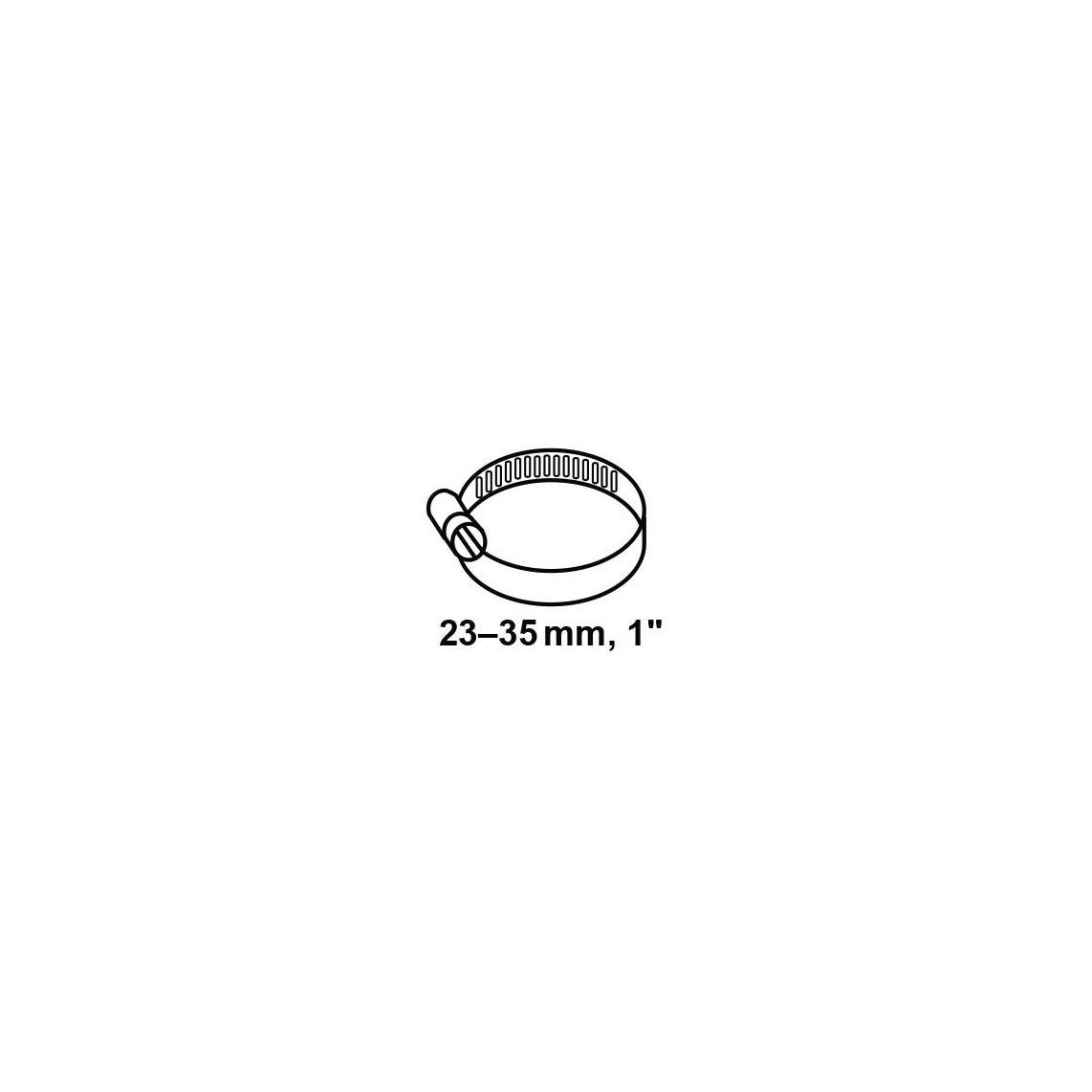 987393113 Hose clamp, galvanized, 9 x 23 - 35 mm, for 1" (2x) vue 2