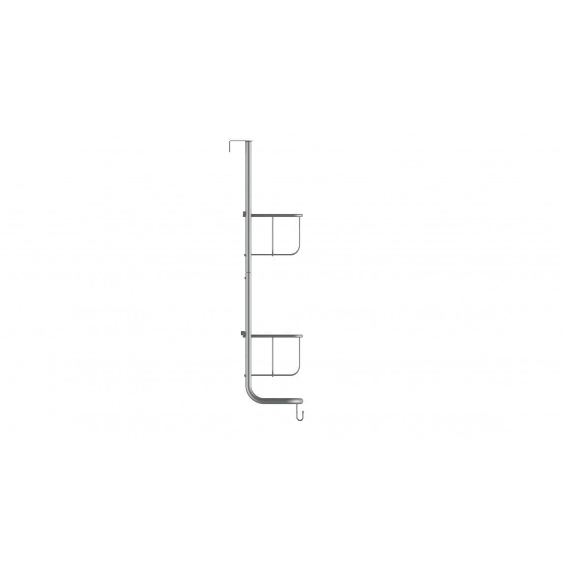BA0910 hangend rek, Zilver mat vue 2