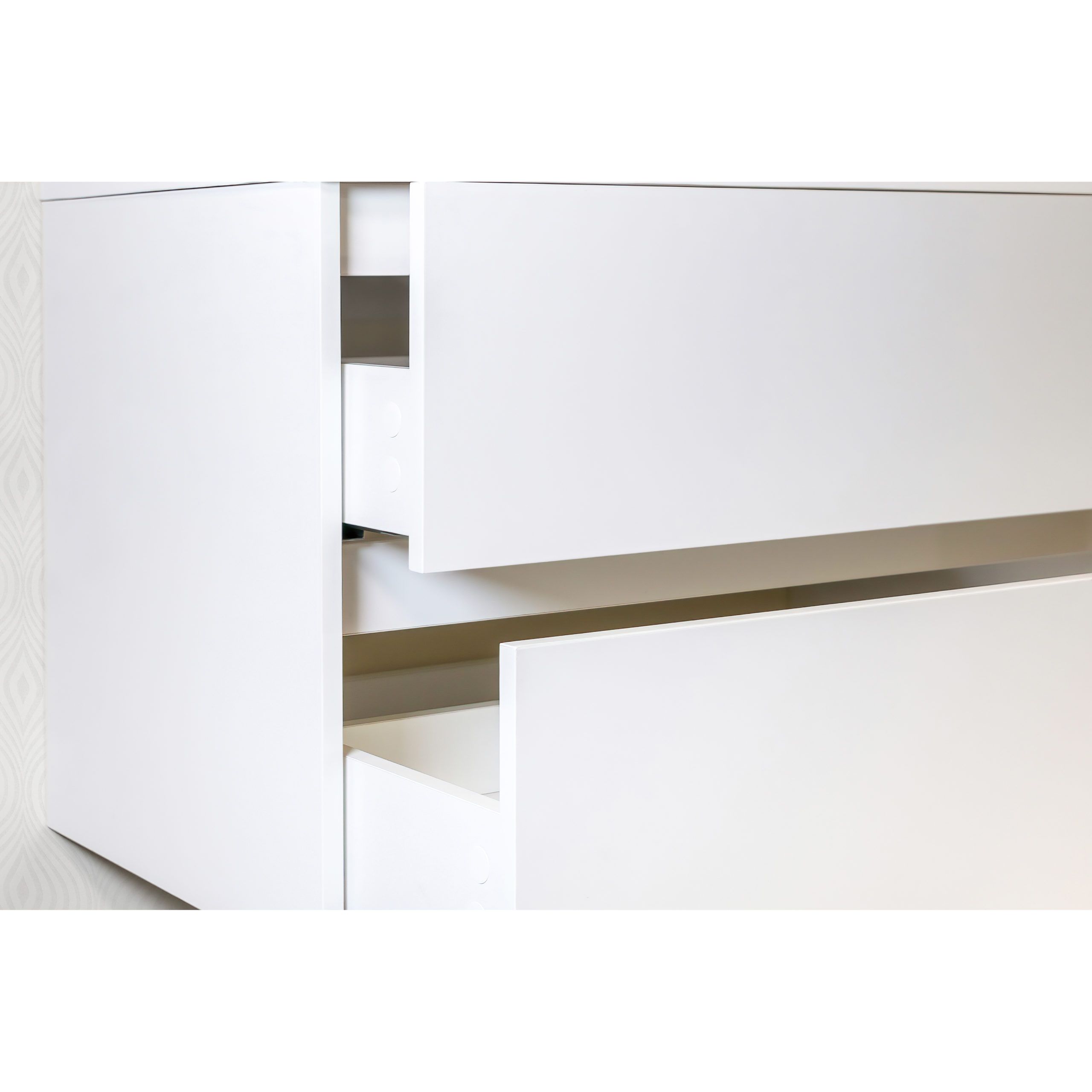 ALONI HAYAT MEUBLE SOUS-VASQUE - 2 TIROIRS - SANS POIGNEE - SOFT CLOSE – 79,5X50X45 CM - BLANC BRILLANT vue 5
