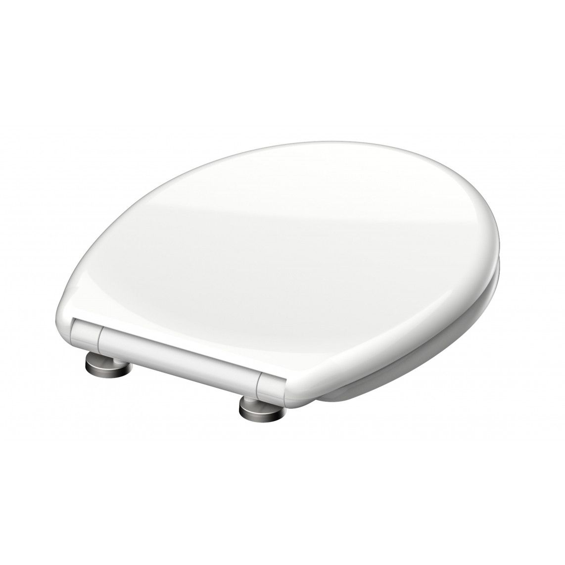 82300 Duroplast Toilet seat WHITE, with soft close and quick release vue 5
