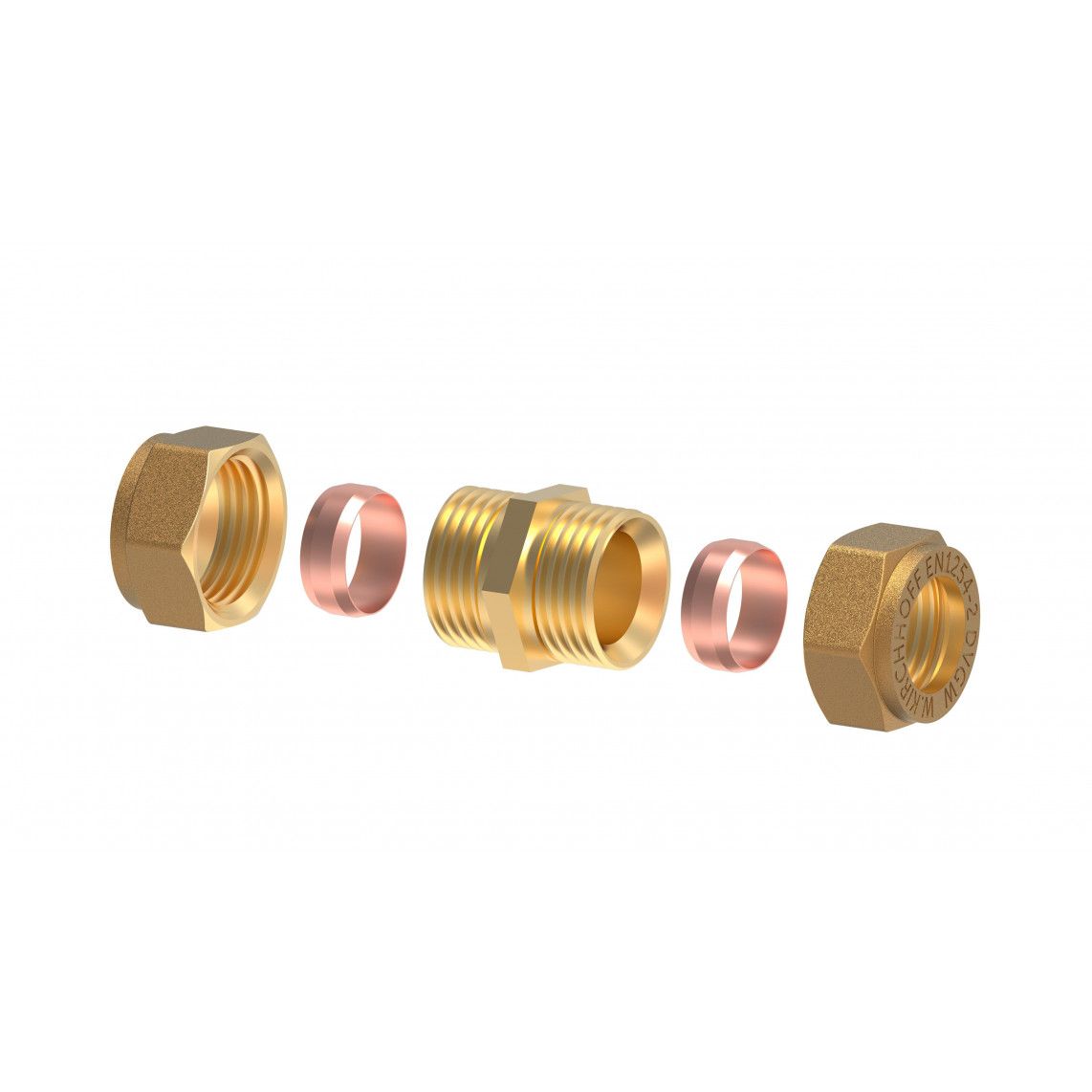 989454217 MS fitting, blanco, 12 mm, knelfitting voor koperen buis, vue 3